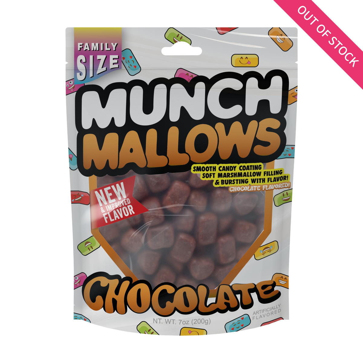 munch mallows chocolate flavor family size