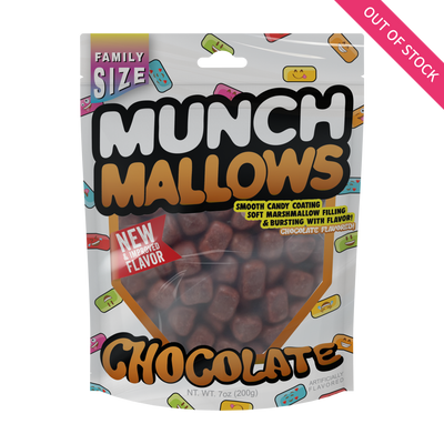 munch mallows chocolate flavor family size