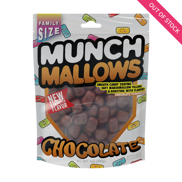 munch mallows chocolate flavor family size