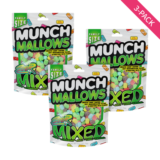 3-pack munch mallows sour mixed